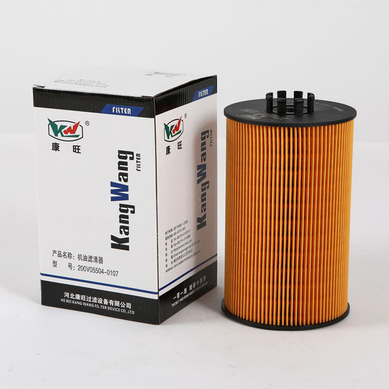 200V05504-0107 Oil Filter Catridge For Semi Truck Fuel Filter Cartridge In Heavy Construction Machinery 200V05504-0107 Oliefilter cartridge voor semi-trucks en vrachtwagens