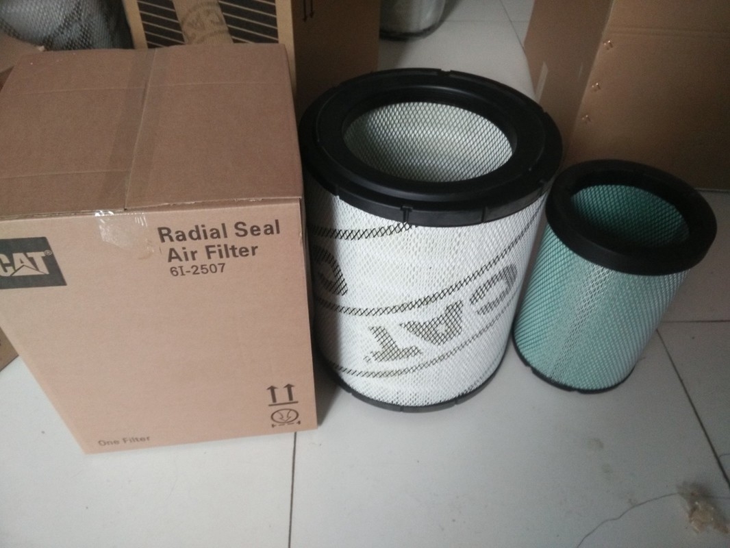 CAT Carter Excavator Air Filter 6I - 2507 Synthetische Vezel Materiële OEM ODM