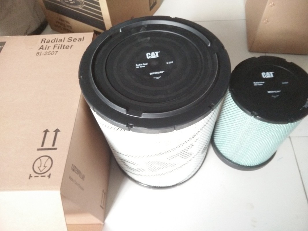 CAT Carter Excavator Air Filter 6I - 2507 Synthetische Vezel Materiële OEM ODM