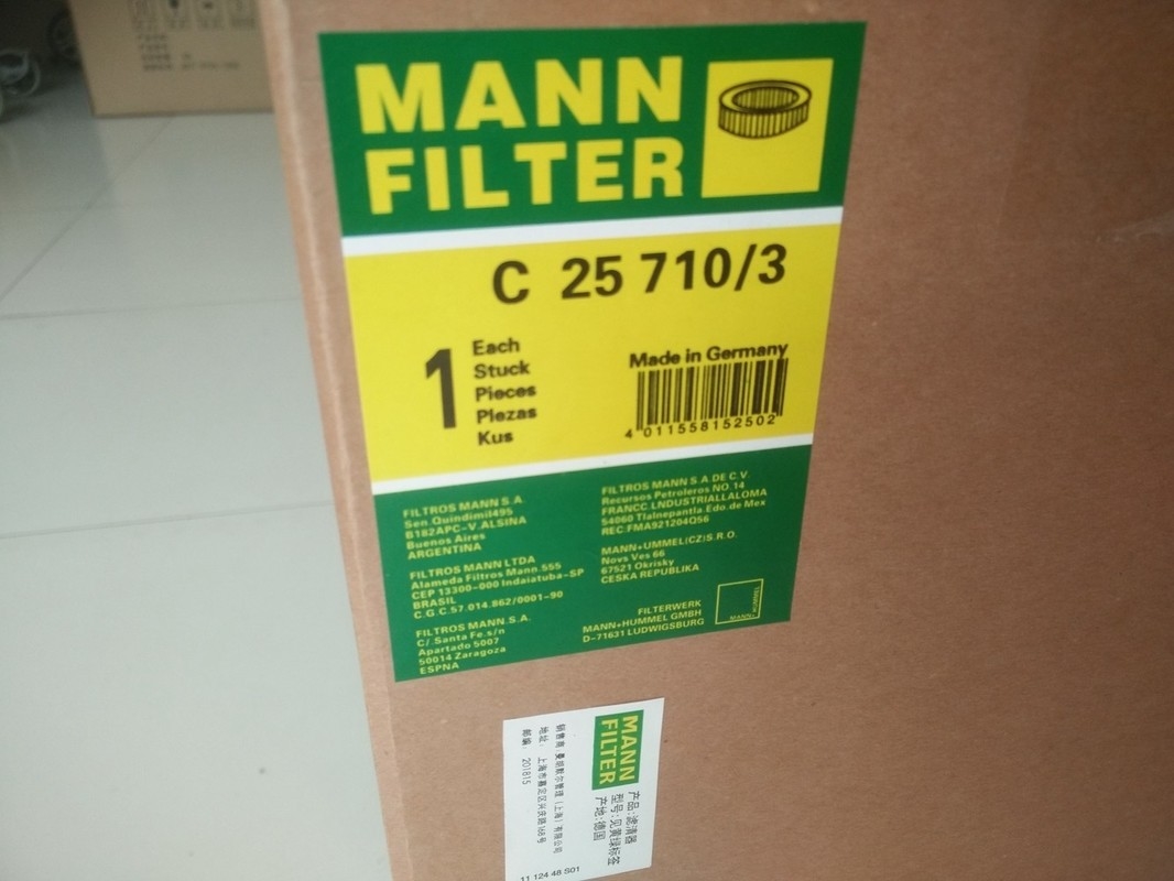 C25710 3 de Compressorfilter van de Schroeflucht voor Atlasiso 9001 certificaat